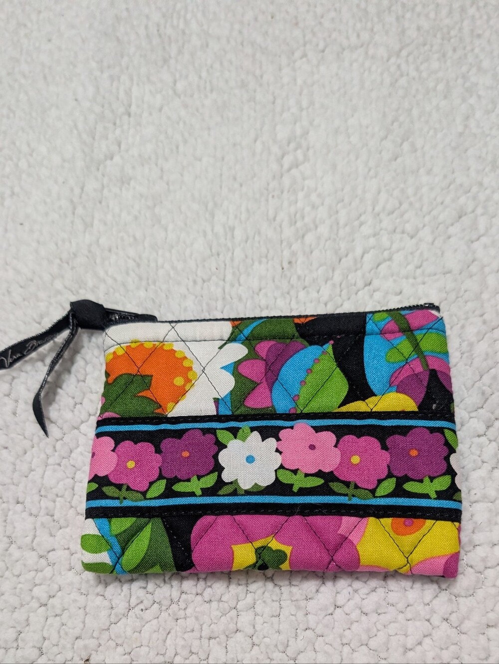Vera Bradley small cosmetic bag or wristlet in the retired "Va Va Bloom" pattern